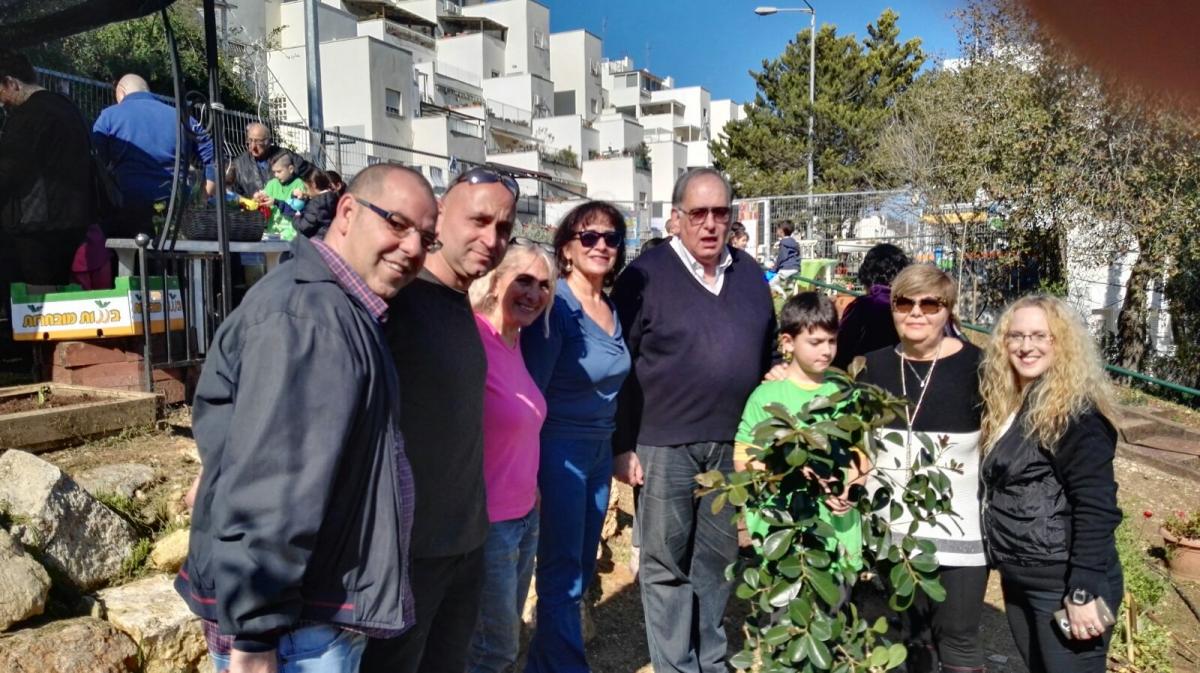 ביקור ראש העיר בגינה הקהילתית ברמת אלון